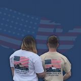 Patriotic Short Sleeve Shirt - Sandstone