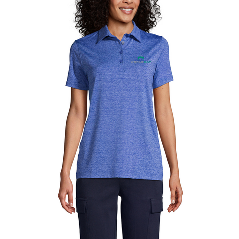 Women's LE Rapid Dry Space Dye Polo - True Blue